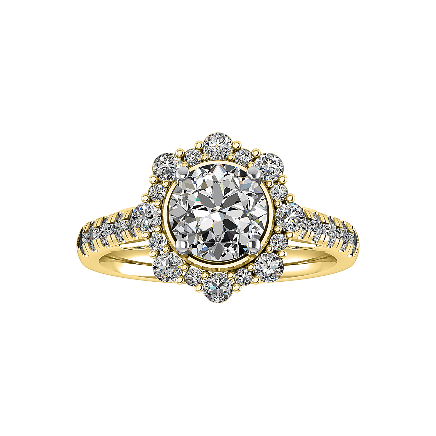 Angelina Halo Engagement Ring